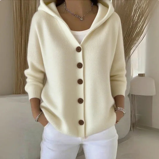 Nylah – Gilet con cappuccio e bottoni