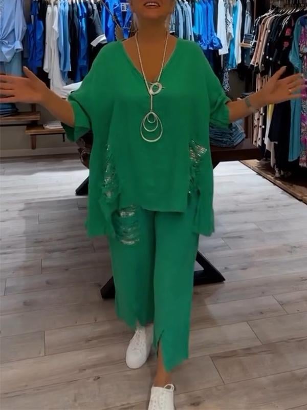 BIANCA | Set di estate di due pezzi con eleganza senza sforzo e comfort fluido per giornate soleggiate