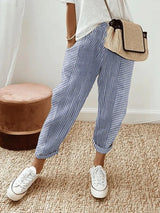 Kae | Pantaloni in cotone a righe