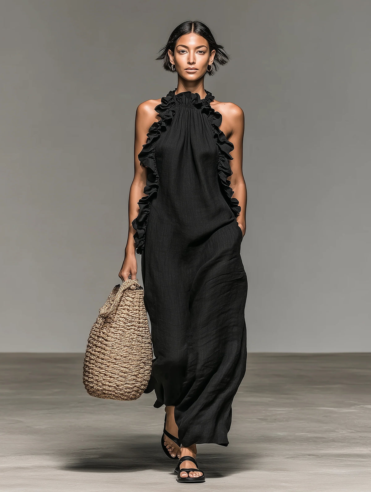 Lua | Vestito Maxi con Tasche per Donna