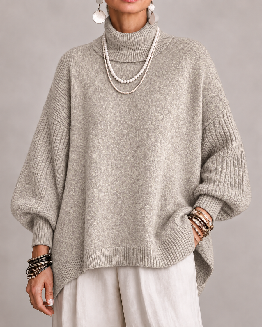 Kathleen | Maglione Elegante a Collo Alto per Donna