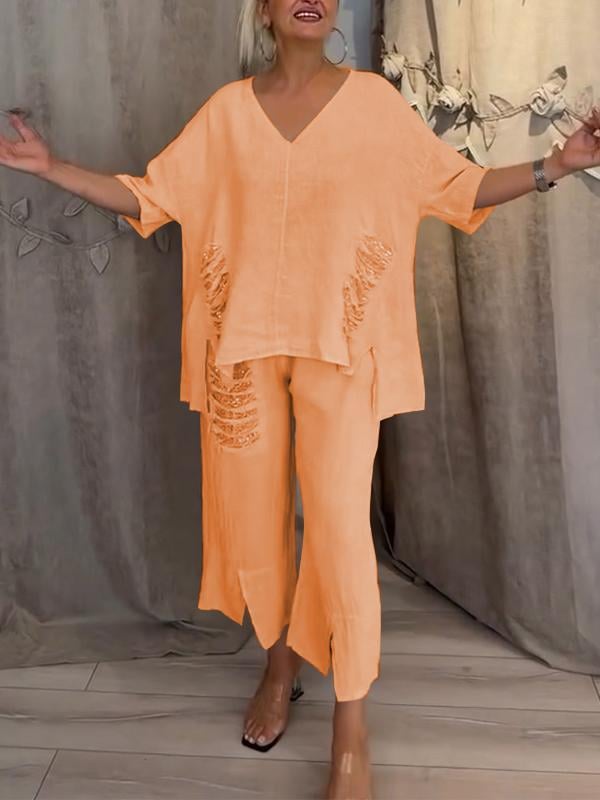 BIANCA | Set di estate di due pezzi con eleganza senza sforzo e comfort fluido per giornate soleggiate