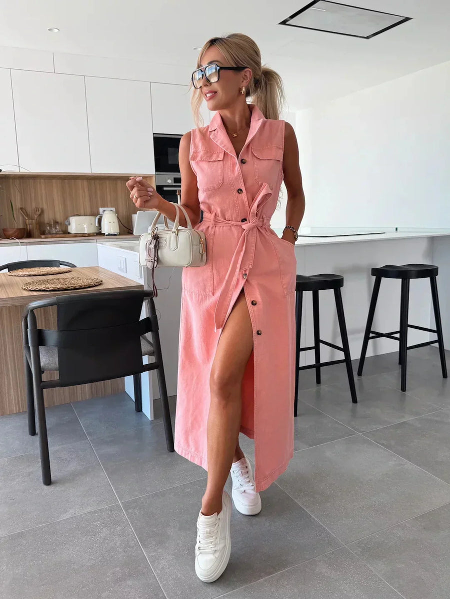 Isabelle | Abito Maxi di Denim da donna