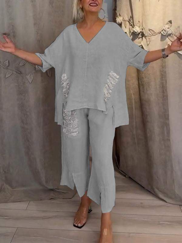 BIANCA | Set di estate di due pezzi con eleganza senza sforzo e comfort fluido per giornate soleggiate