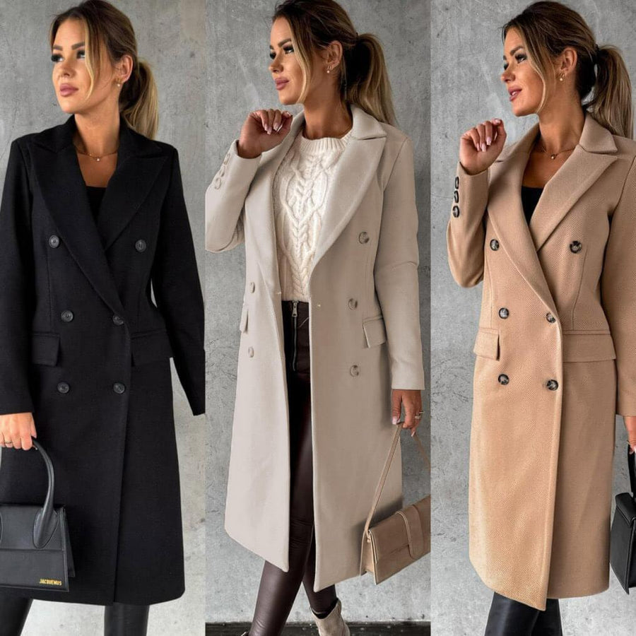 DESIREE™ | CAPPOTTO LUNGO CON DOPPIA ABBOTTONATURA