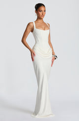 Leonor ❘ Abito maxi con scollo quadrado