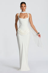 Leonor ❘ Abito maxi con scollo quadrado