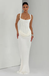 Leonor ❘ Abito maxi con scollo quadrado