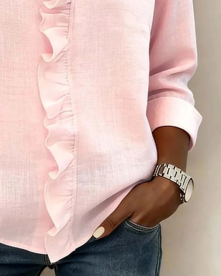 Indie · Blusa di Mulher con volantes e scollo a V