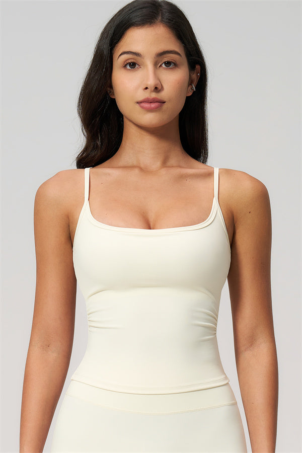 Nexus - Completo Top a Spalline e Pantaloni Corti a Gamba Larga per Donna