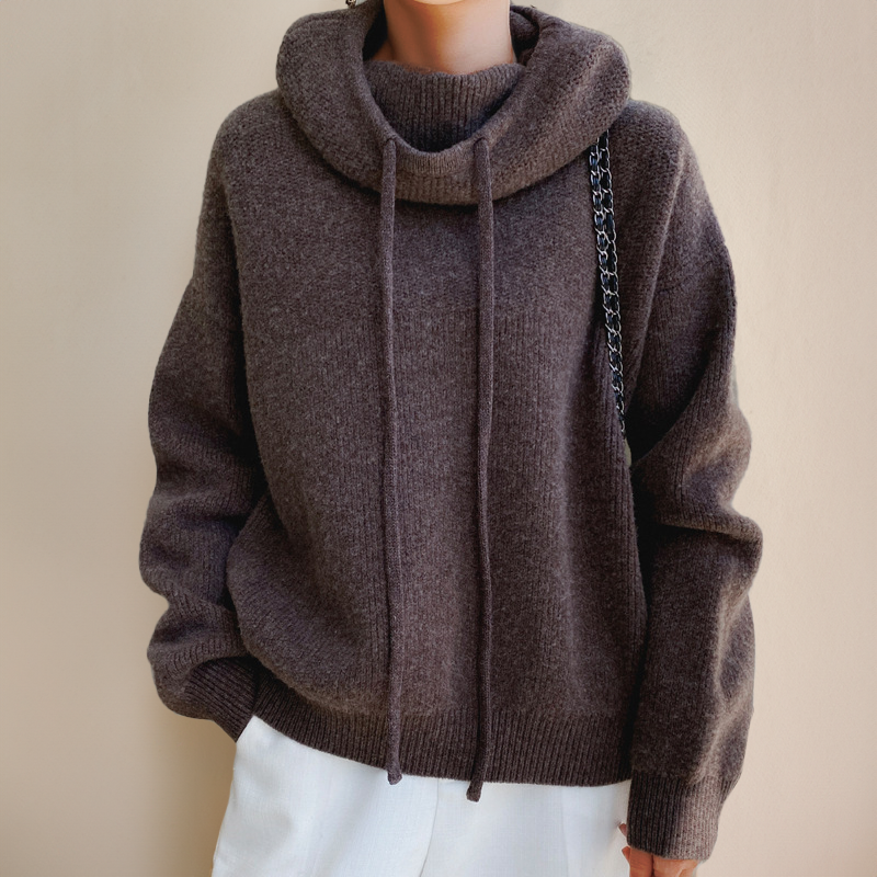 Le Cloe | Maglione in Lana Merino con Collo Alto da Donna