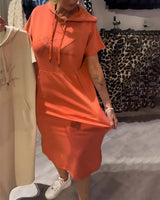 Saskia™ | Abito casual con cappuccio