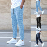 COLOMBO | PANTALONE JOGGER A QUADRI DA UOMO