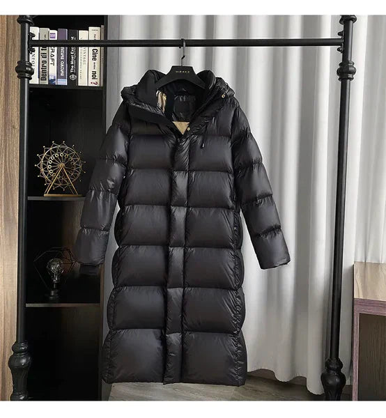 Clara - Cappotto lungo in piume