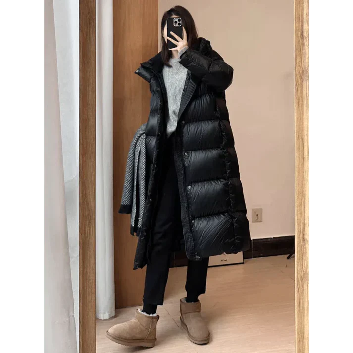 Clara - Cappotto lungo in piume