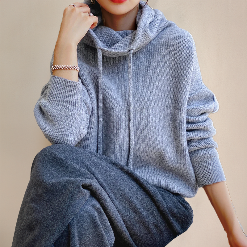 Le Cloe | Maglione in Lana Merino con Collo Alto da Donna