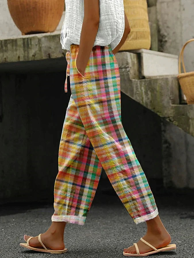 Cassandra™ – Pantaloni a quadri da donna