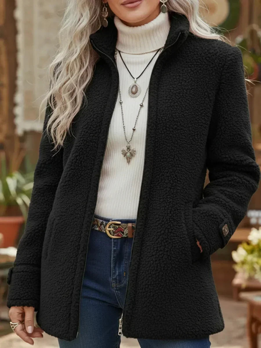 Annelies – Cappotto intermedio morbido con zip