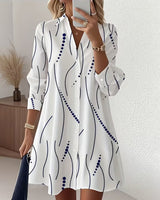 Claudine - Abito camisa elegante e fluido da donna