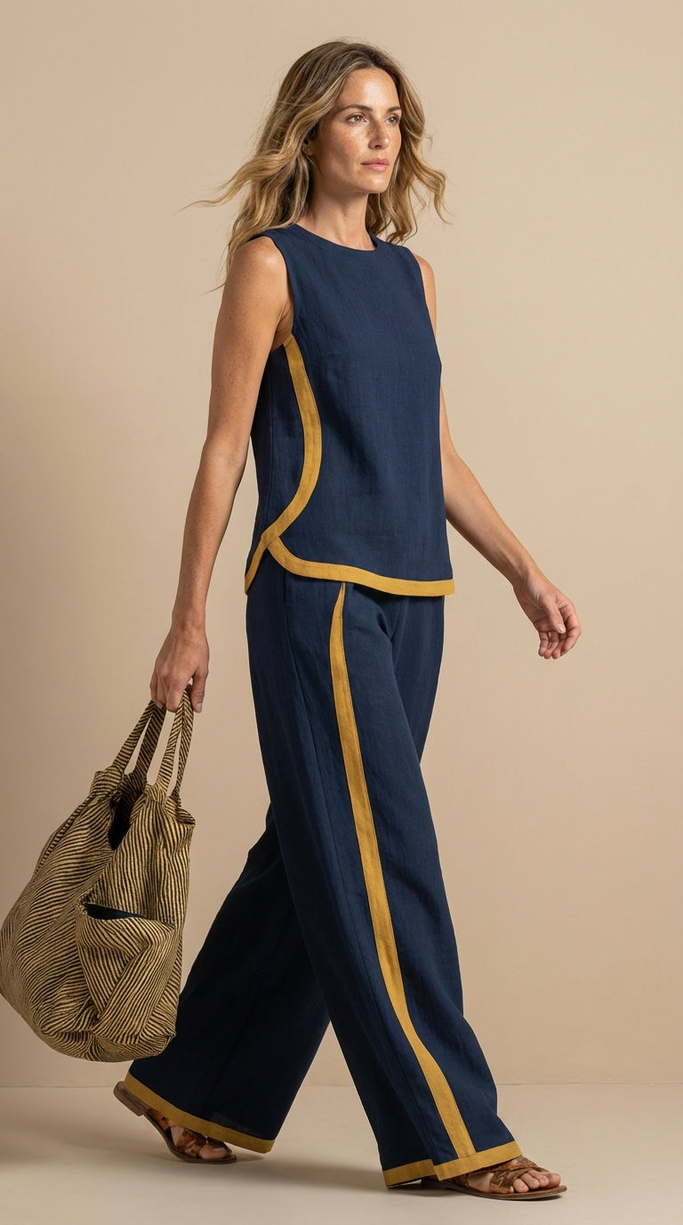 Paula | Set di Lino e Cotone da Donna