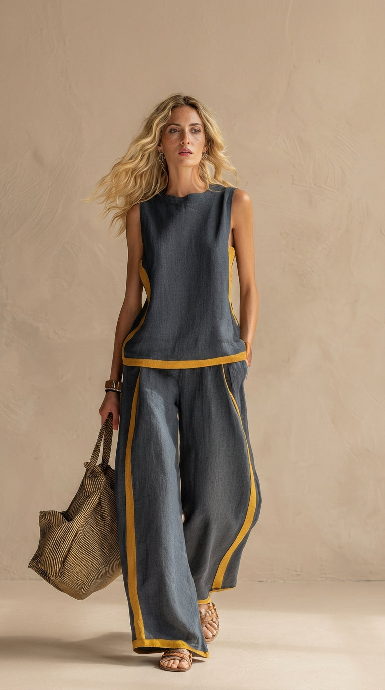 Paula | Set di Lino e Cotone da Donna