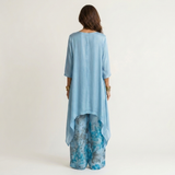 Cariola | Set Due Pezzi in Cotone-Seta con Tunica Asimmetrica per Donna