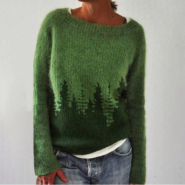 Alva - Maglione forestale a manica lunga alla moda