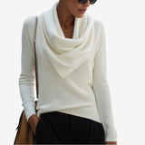 Patricia™ Pullover con Col Drapé