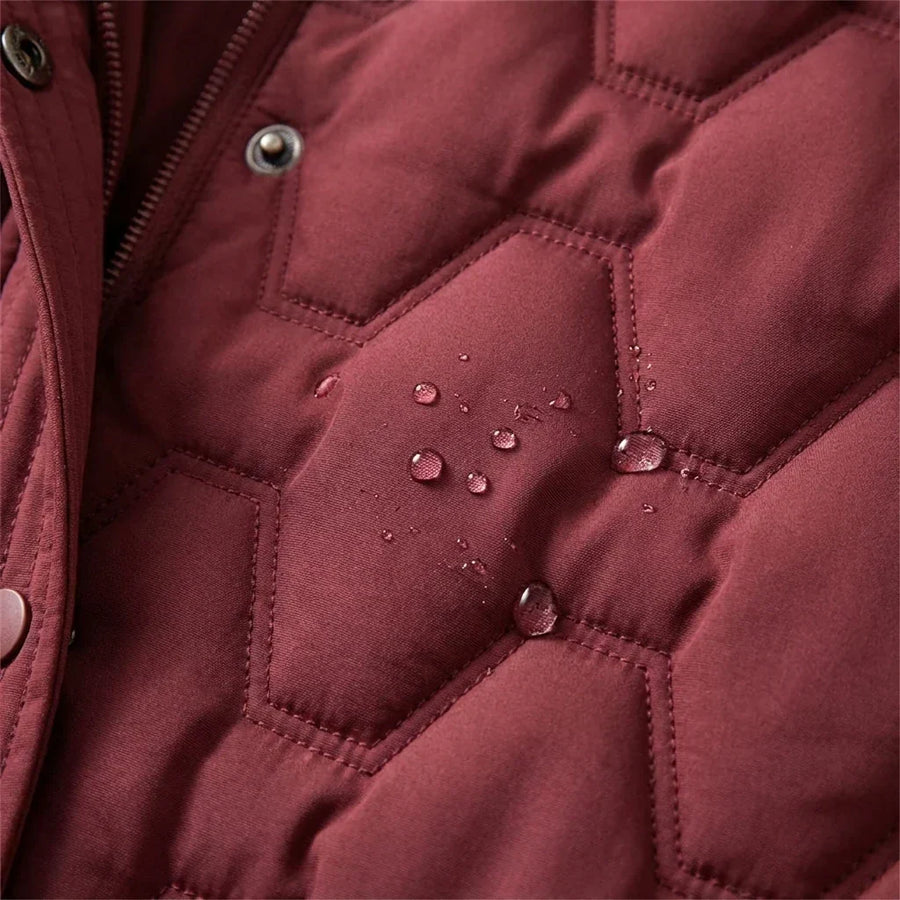 Lumière | Cappotto lungo in piuma con cappuccio per Donna