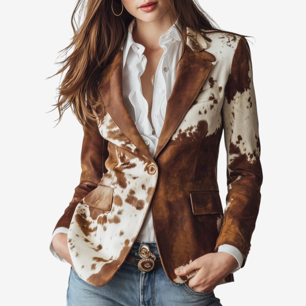 Laine™ | Blazer Effetto Pelle da Donna