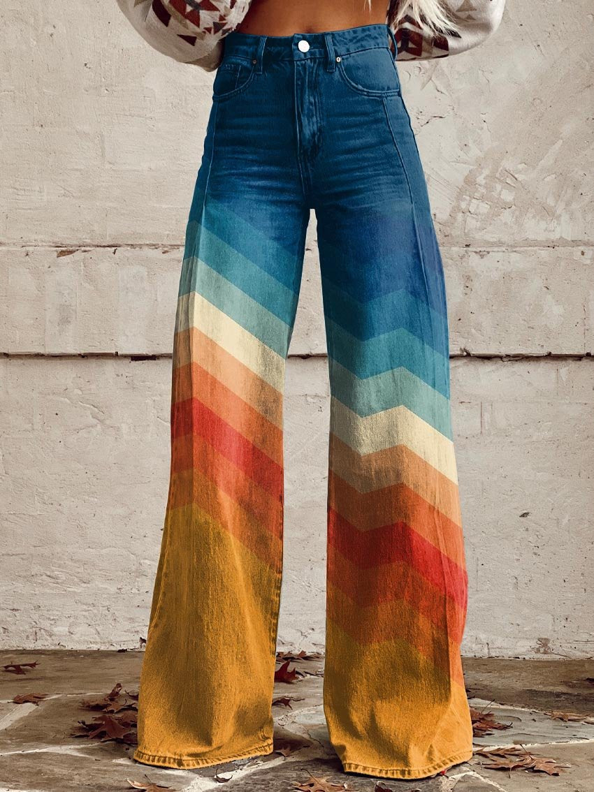 Olivia | Pantaloni artistici sfumati prinium da donna