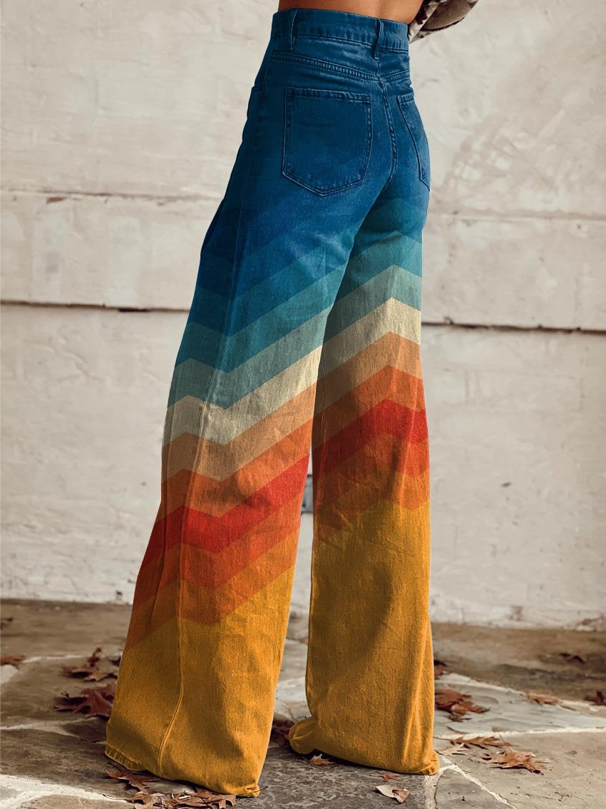 Olivia | Pantaloni artistici sfumati prinium da donna