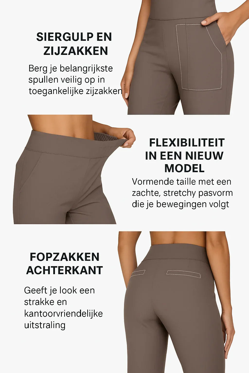 Klara | i pantalonealoni elasticizzati conodi per tutte le donne
