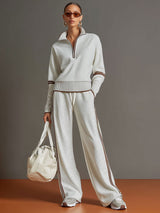 Marietta | Blusa e Pantaloni a Gamba Larga da Donna