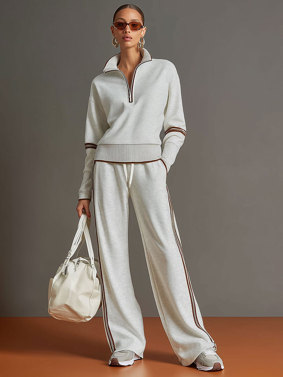 Marietta | Blusa e Pantaloni a Gamba Larga da Donna