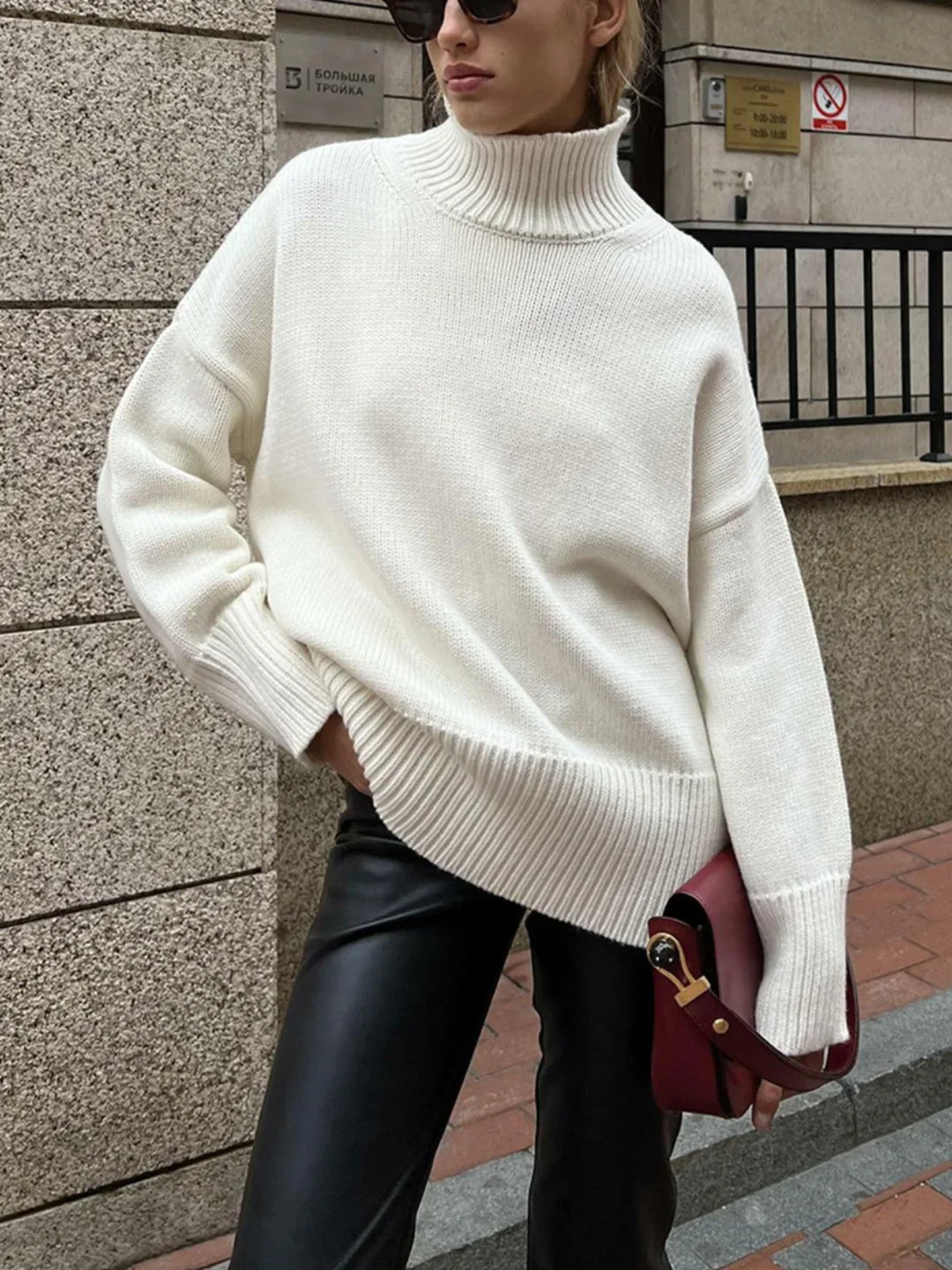 Charlie | Maglione con Collo Alto da Donna