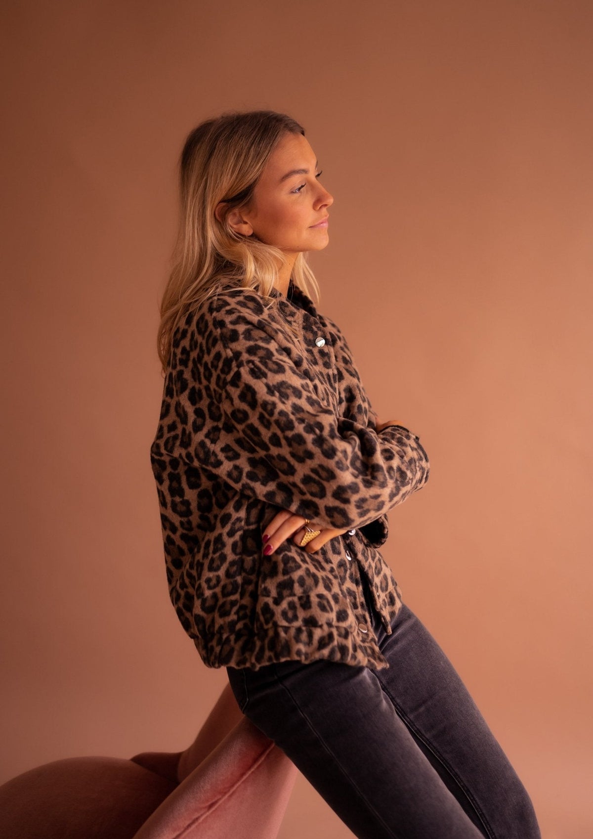 Luna | Giacca alla Moda con Stampa Leopardata da Donna