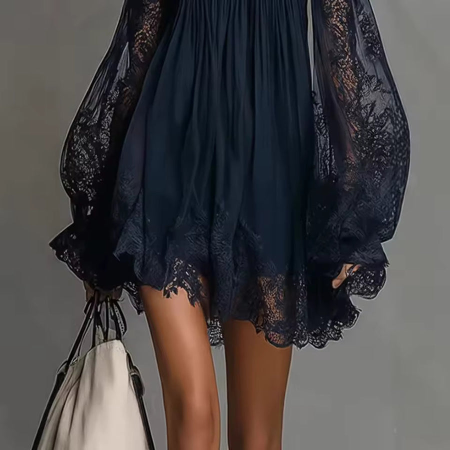 DINA – Abito Mini con Spalle Scoperte in Pizzo da donna