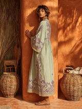 Celestina | Abito boho ricamato con un tocco mediterraneo per donna
