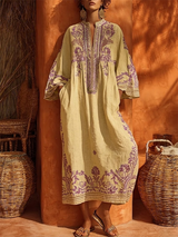 Celestina | Abito boho ricamato con un tocco mediterraneo per donna