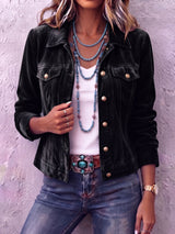 Raffaella | Giacca in Velluto Vintage Bohemien per Donna