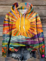 Clara | Felpa con Cappuccio Colorato Sunrise da Donna