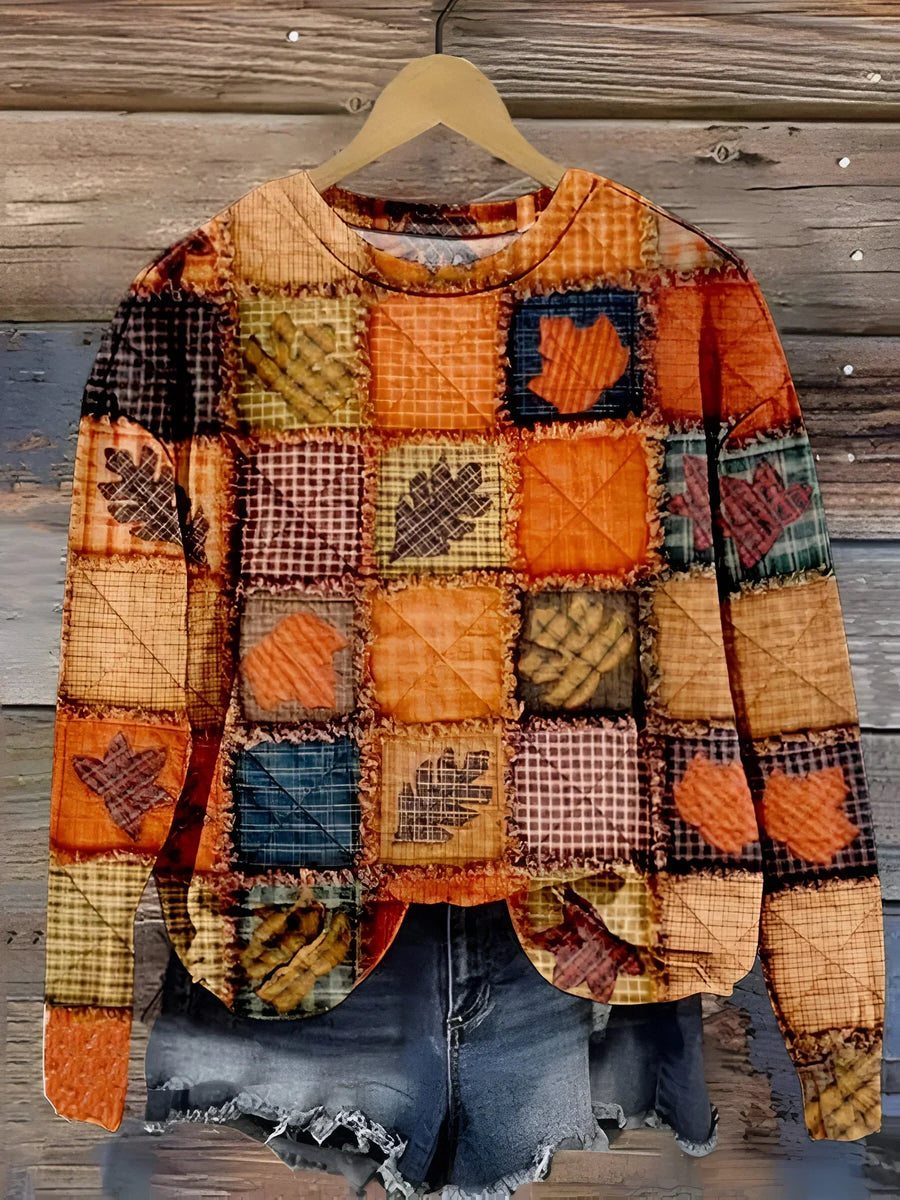 Evelien - Maglione patchwork morbido
