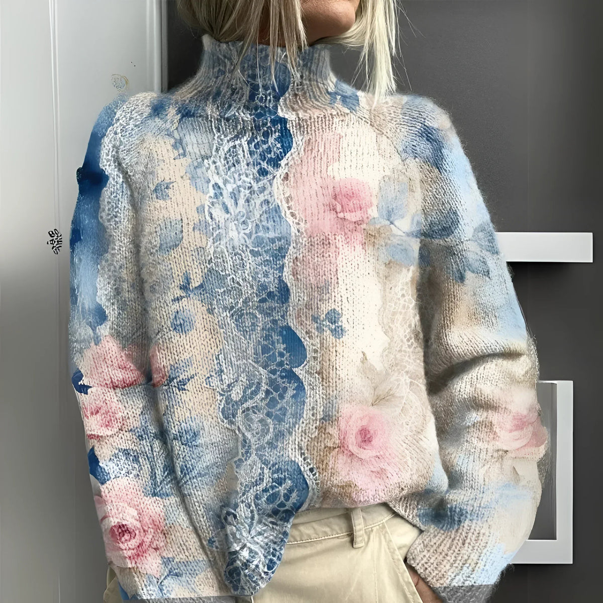 Lara | Maglione con Stampa Floreale Elegante da Donna