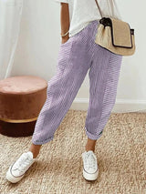 Kae | Pantaloni in cotone a righe
