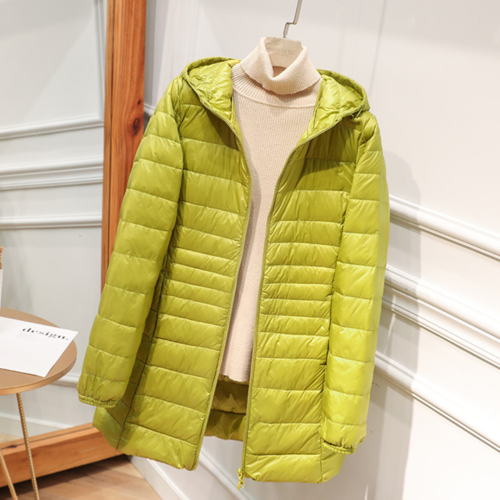 Nord™ | Nuova Giacca Impermeabile con Isolamento di Piume di Anatra Bianco da Donna
