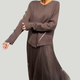 Ullé | Abito elegante di malha e tule da donna