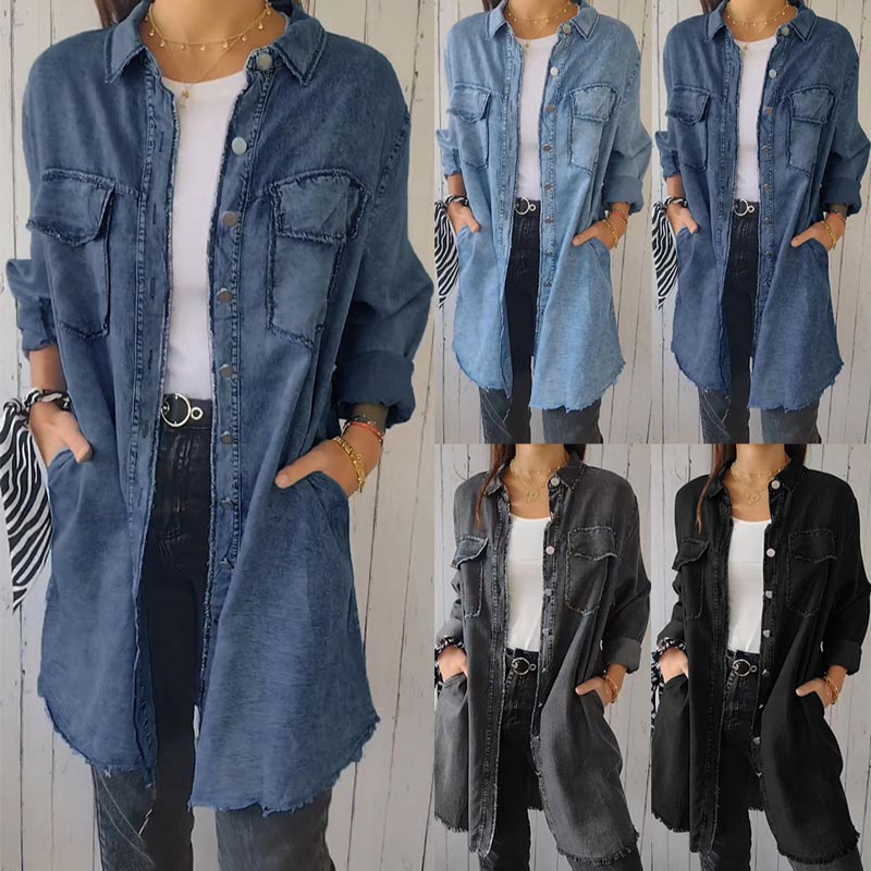 JansenStyle™ Oona | Blazer in Denim Oversize da Donna