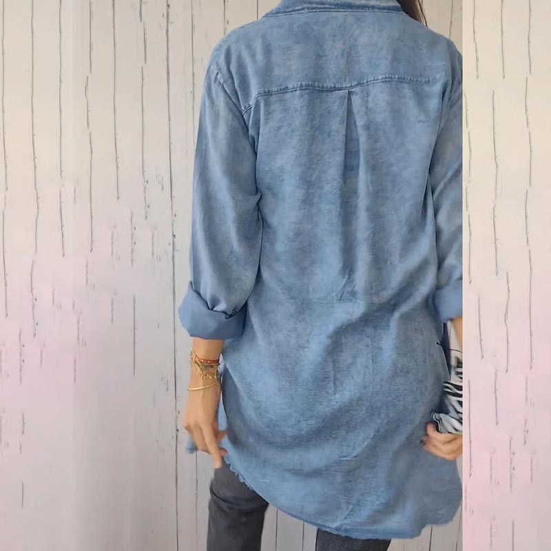 JansenStyle™ Oona | Blazer in Denim Oversize da Donna