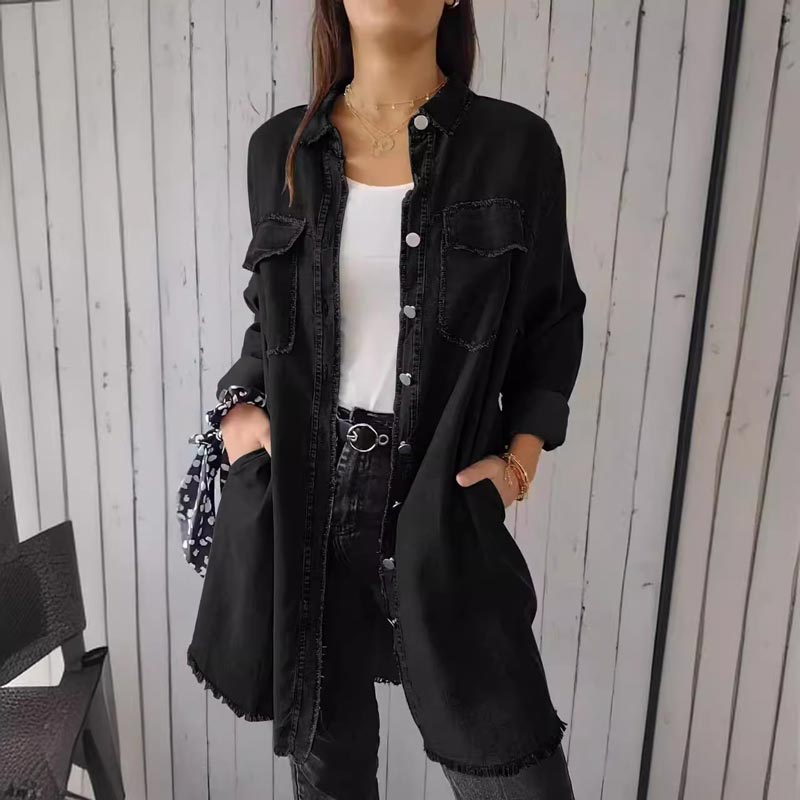 JansenStyle™ Oona | Blazer in Denim Oversize da Donna